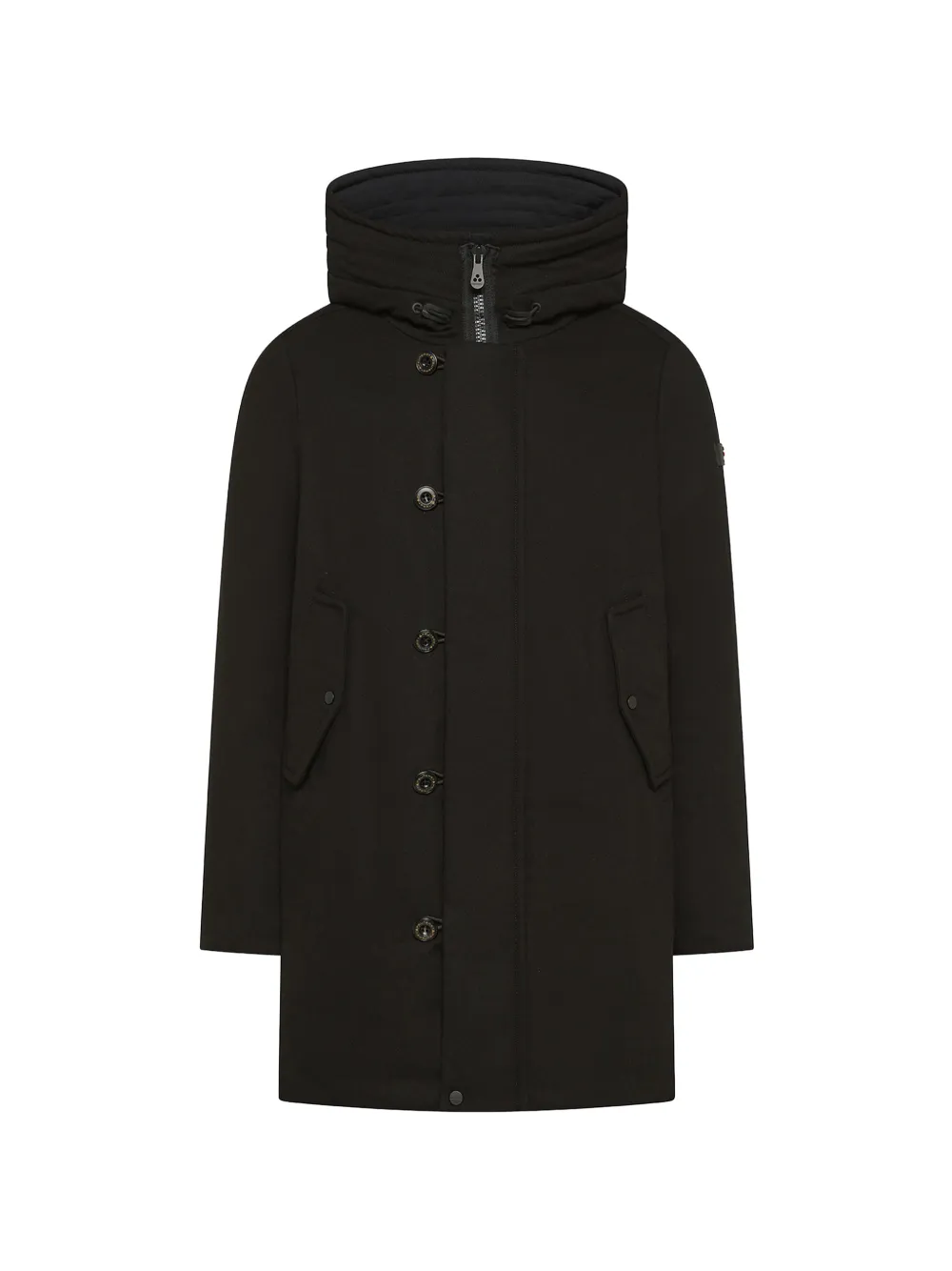 Peuterey Kasa KI 05 hooded down-feather coat - Noir Peuterey Kasa KI 05 hooded down-feather coat - Noir