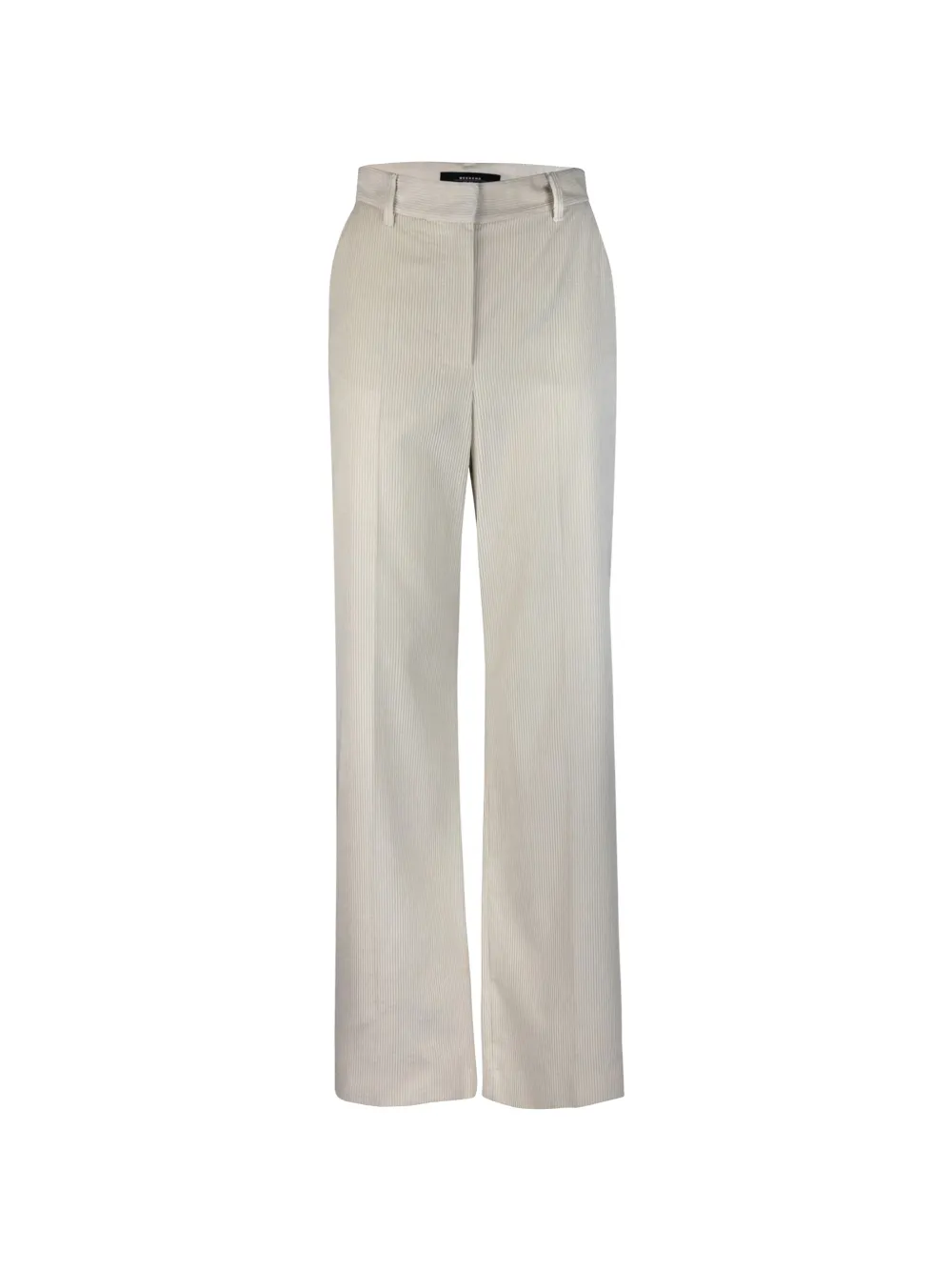 Max Mara Corduroy Straight-leg Trousers In Metallic