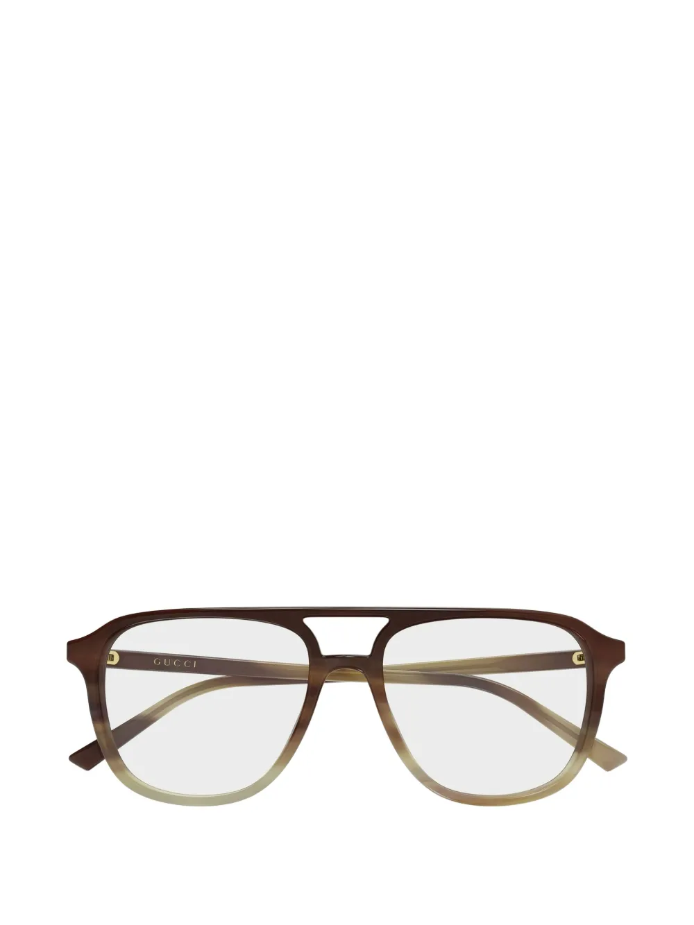 Gucci Eyewear Occhiali con montatura stile pilota - Marrone