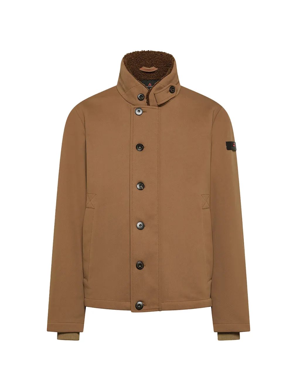 Peuterey Zandv Pag shearling-collar button-up jacket - Marron Peuterey Zandv Pag shearling-collar button-up jacket - Marron
