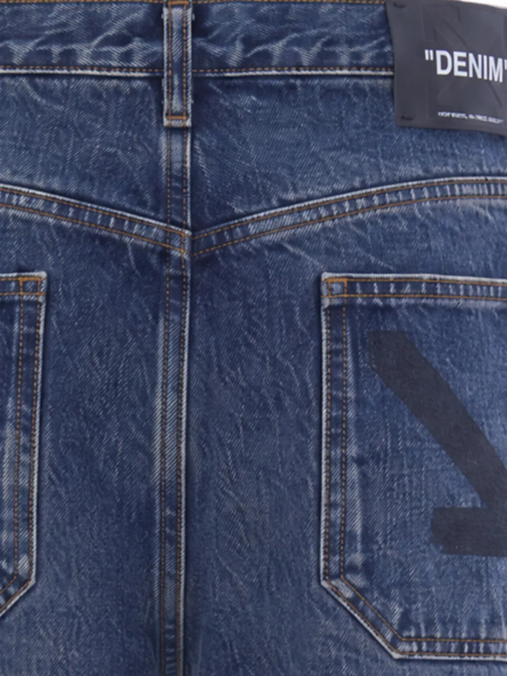 Off-White Jeans met Arrows-print Blauw