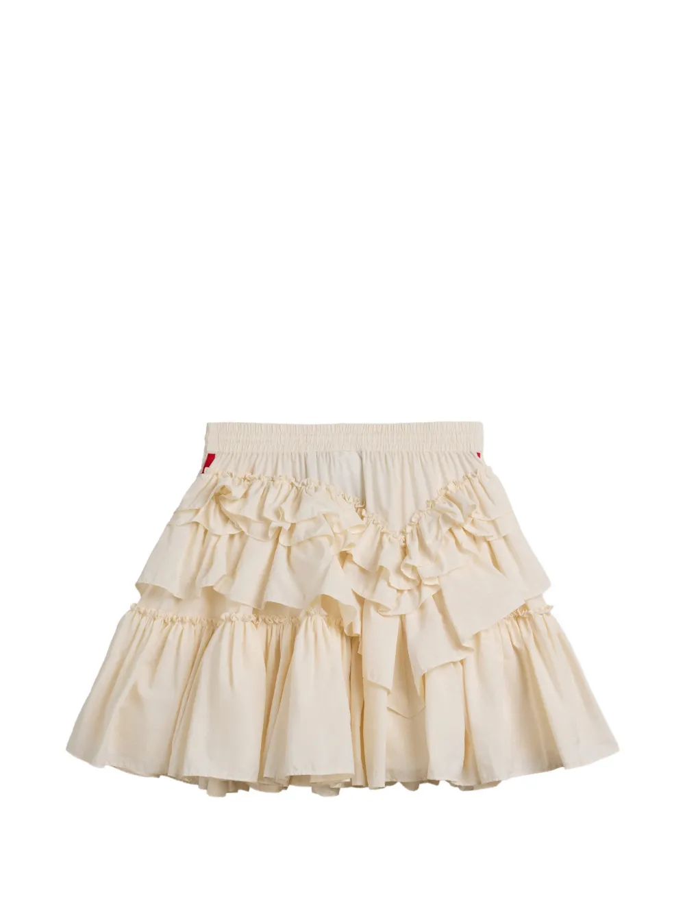 adidas x Simone Rocha asymmetrische mini-rok met ruches Wit