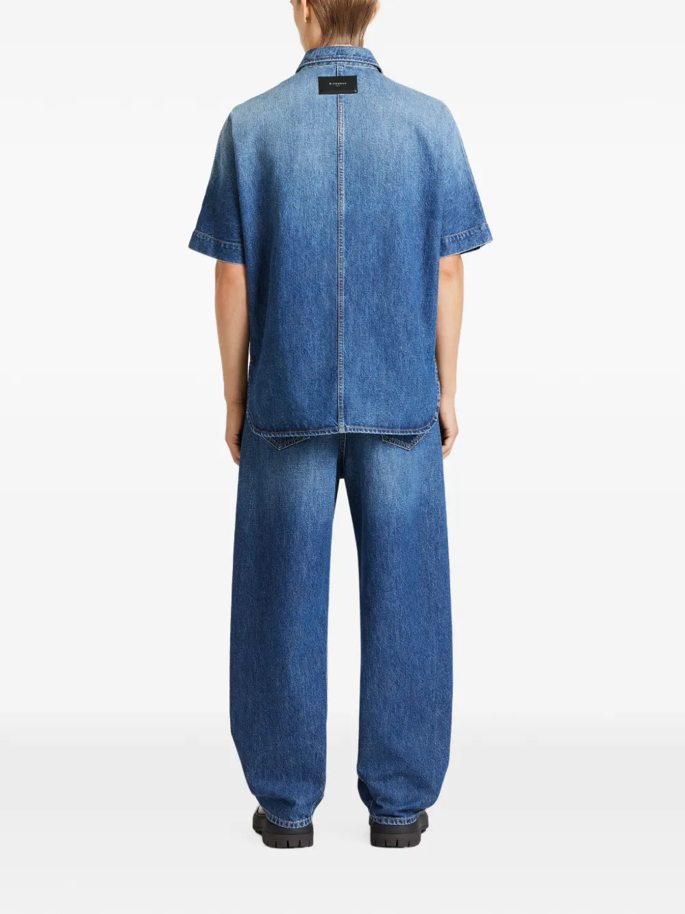 Givenchy Couture Seam denim overhemd Blauw