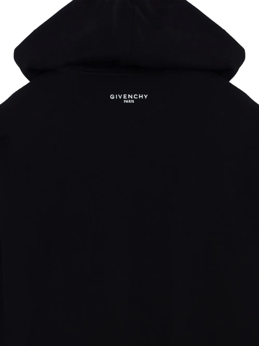 Givenchy Couture Seam fleece hoodie Zwart
