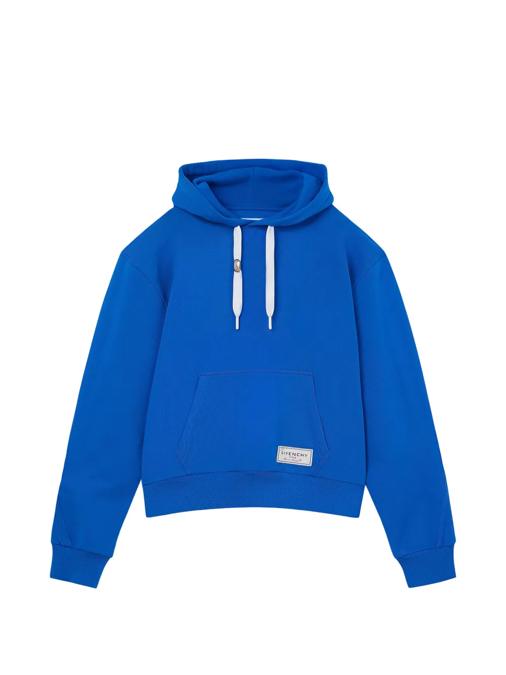 Givenchy Couture Seam Hoodie In Fleece In Blue