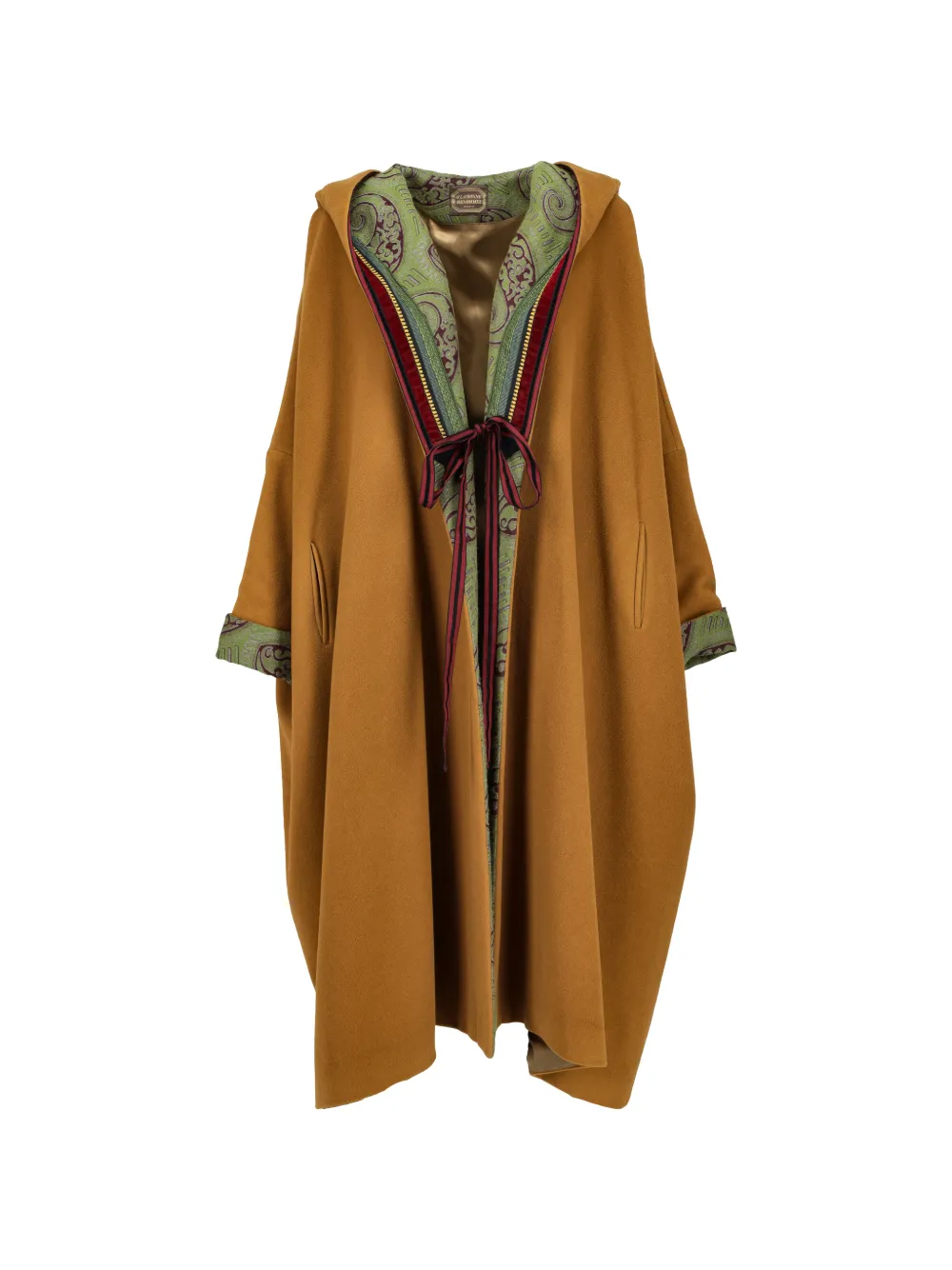 À la Bonne Renommée paisley-print hooded coat - Braun