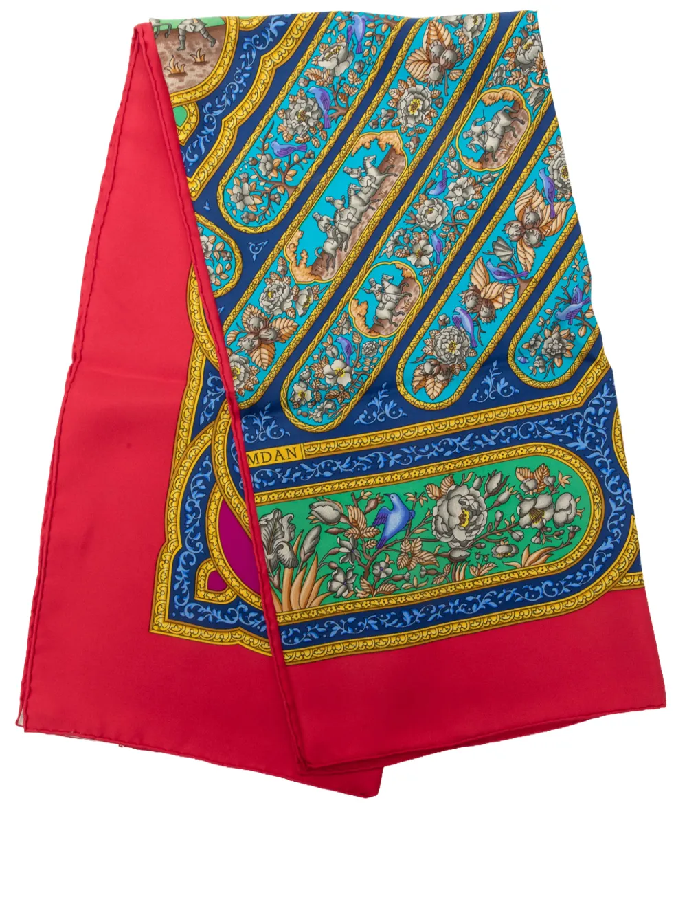 Hermès Pre-Owned 20th Century Qalamdan Silk Scarf 90 scarves - Blau