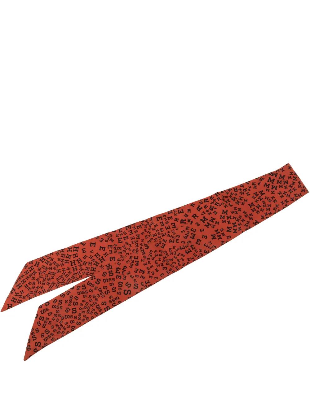 Hermès Pre-Owned 1999-2007 Scattered Letters Silk Twilly Scarf scarves - Rot