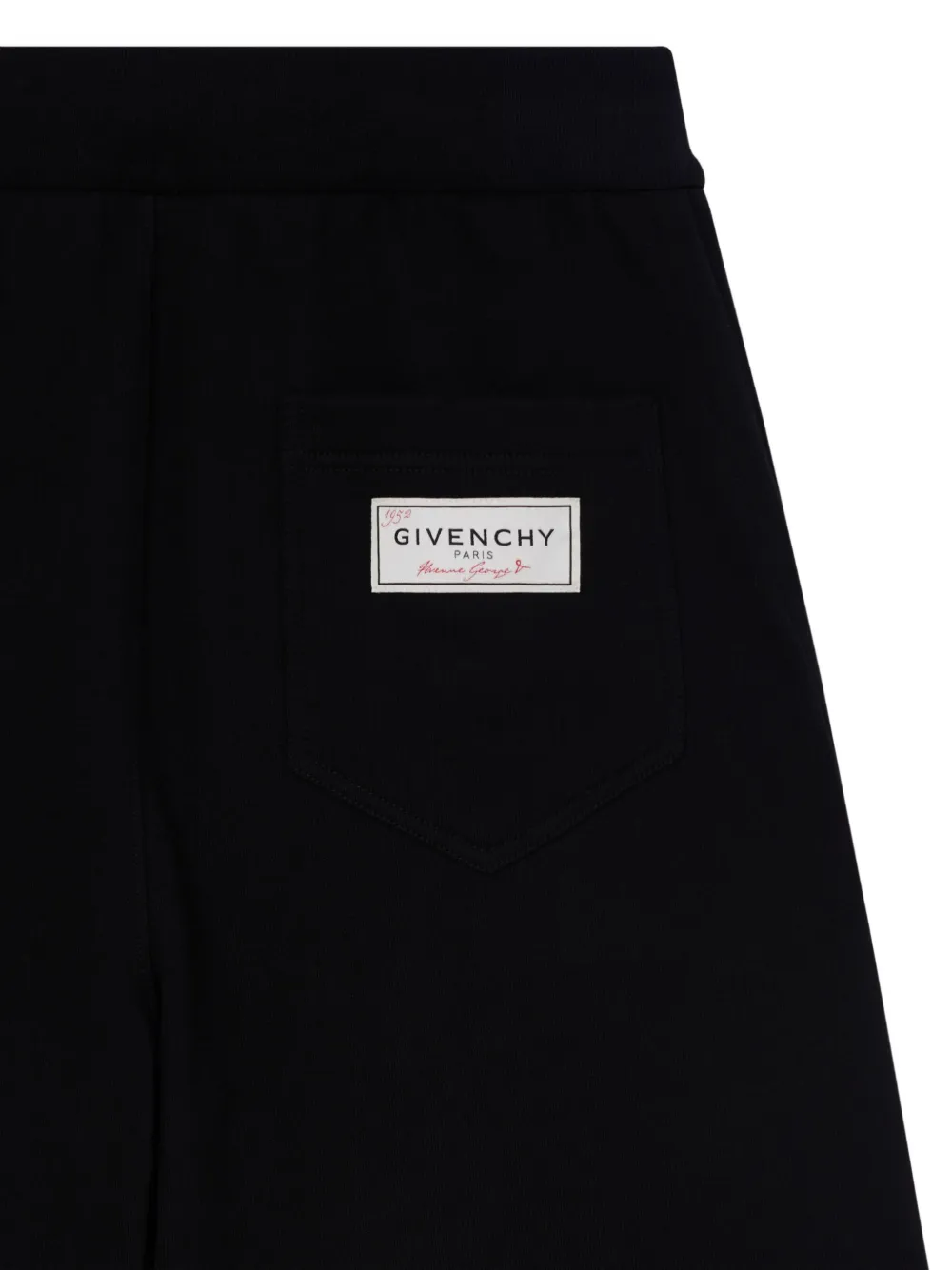 Givenchy Couture Seam fleece bermuda shorts Zwart