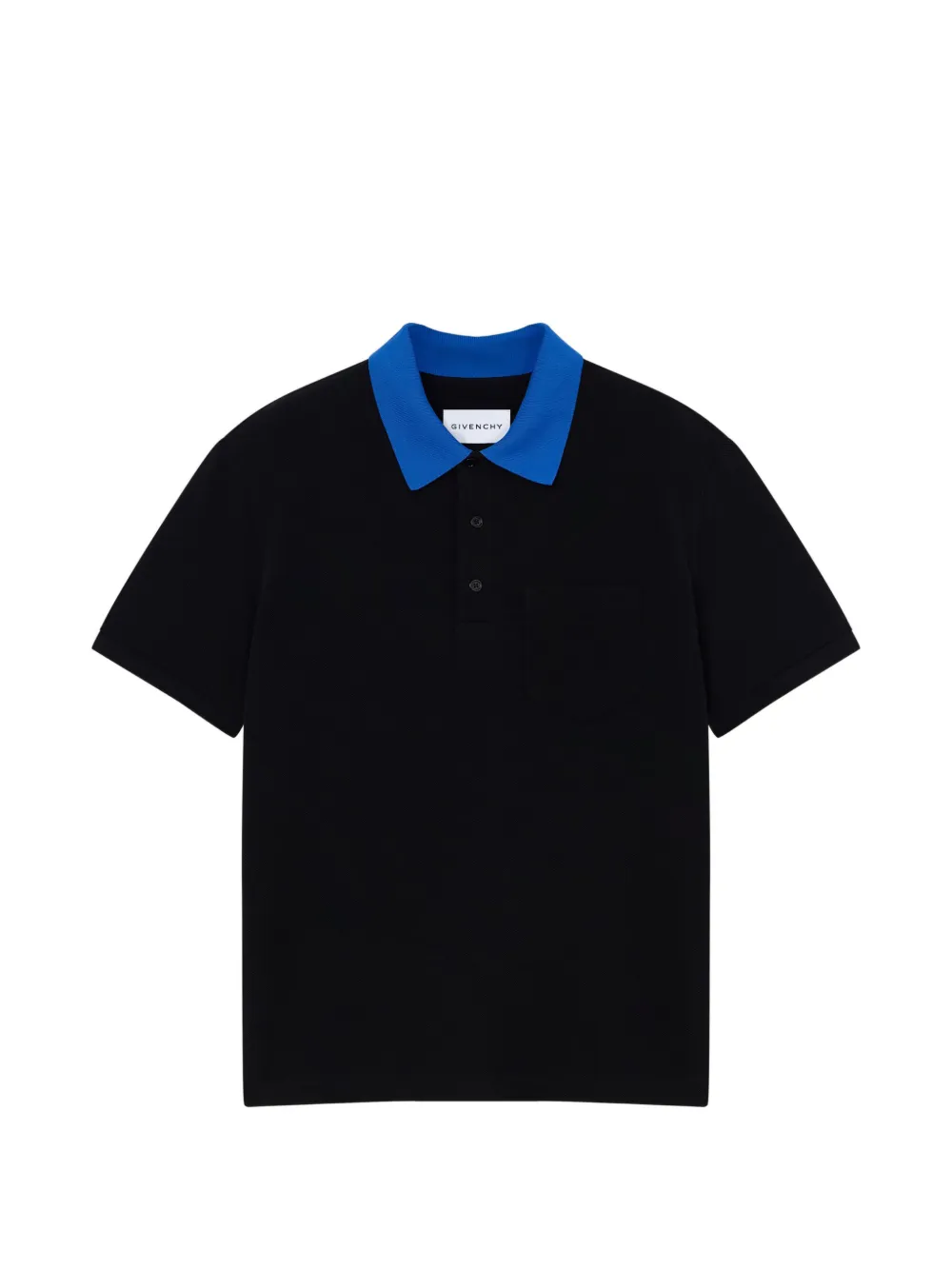 Givenchy Polo in piqué di cotone con ricamo Givenchy Paris - Nero