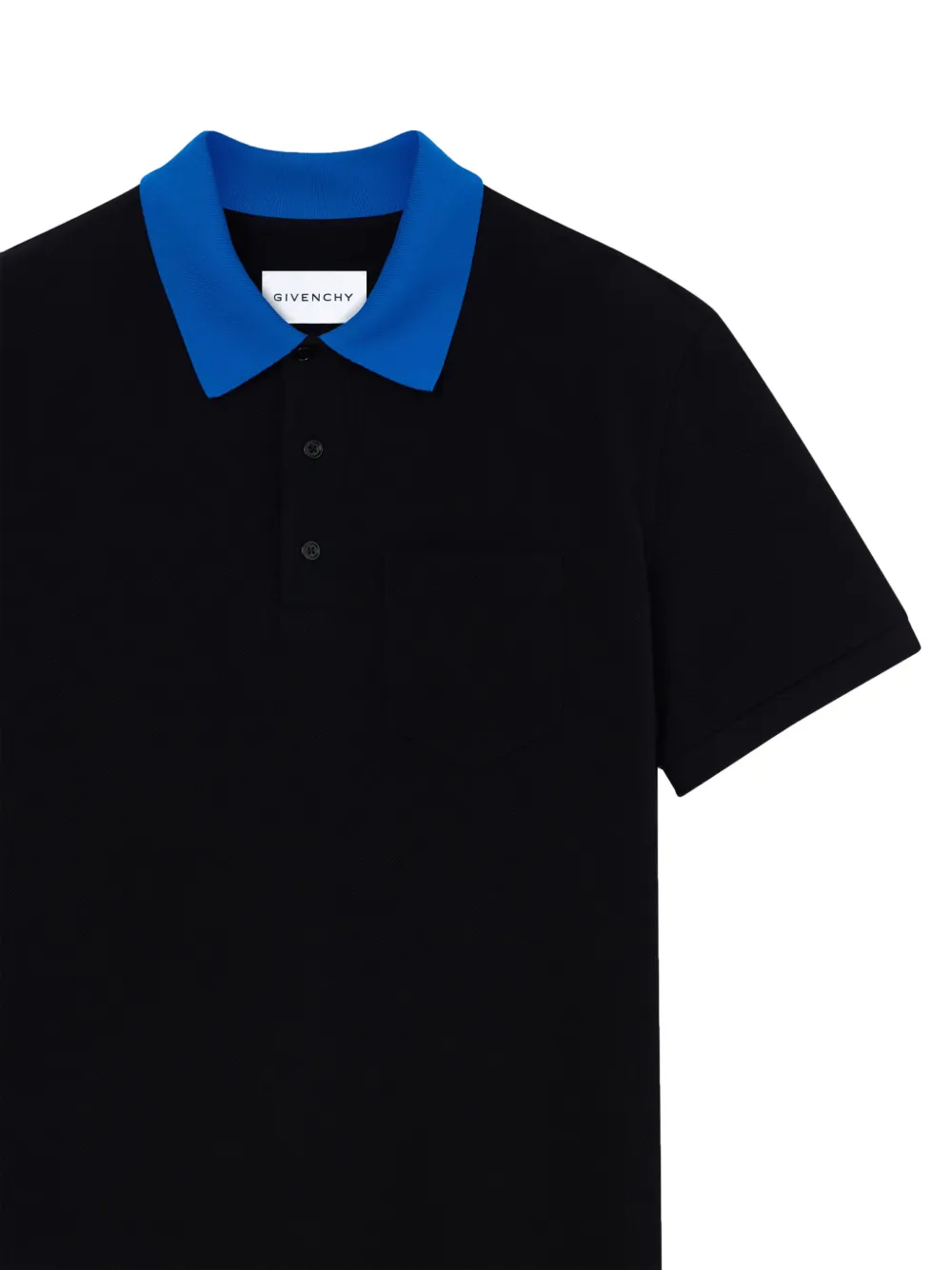 Givenchy Piqué katoenen poloshirt met Paris-borduurwerk Zwart