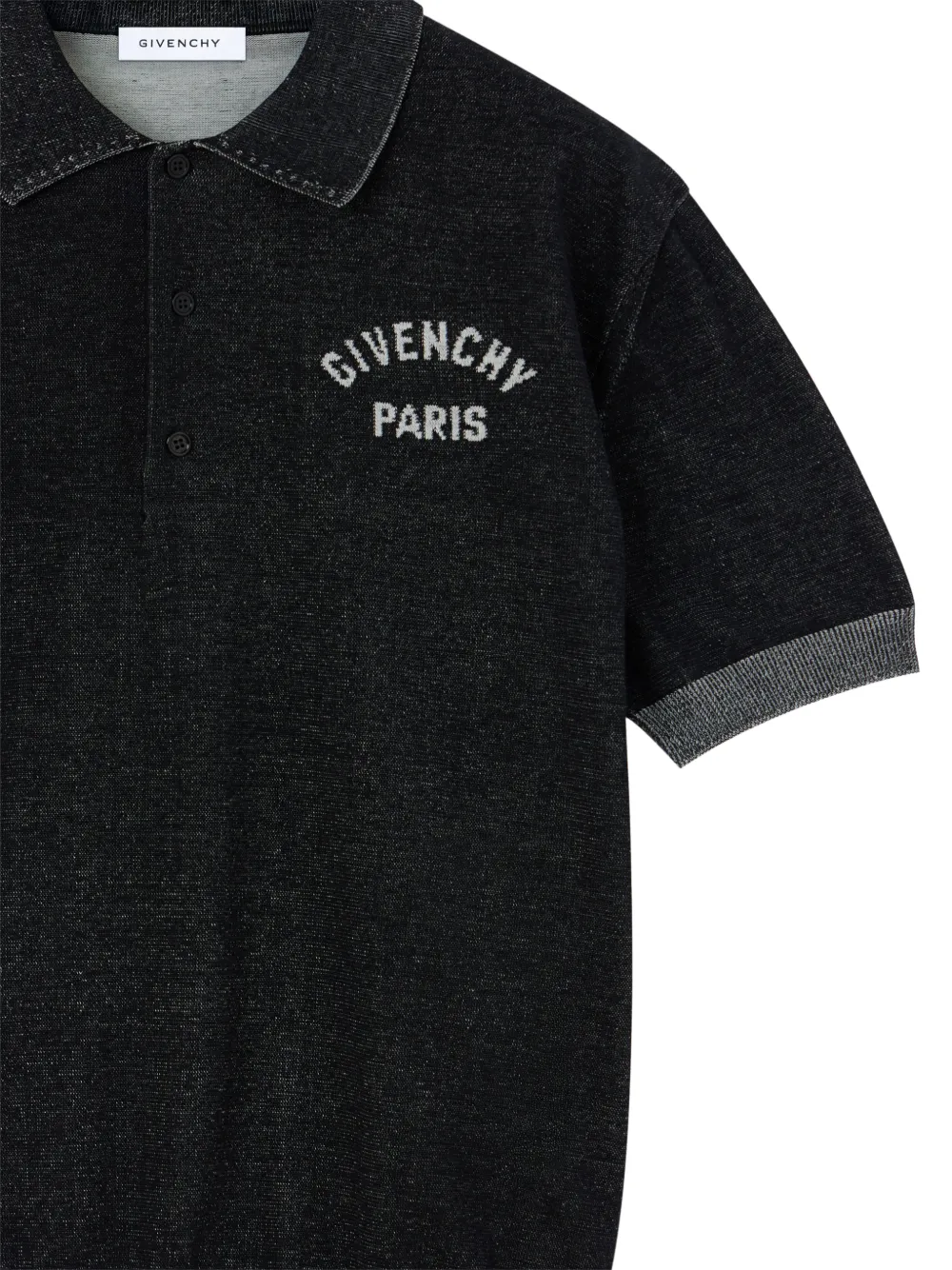 Givenchy Katoenen poloshirt met Paris-borduurwerk Zwart