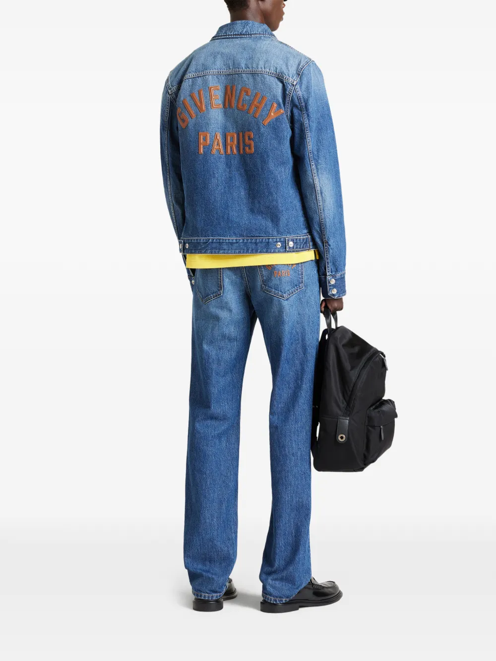 Givenchy Denim jack met rits Blauw