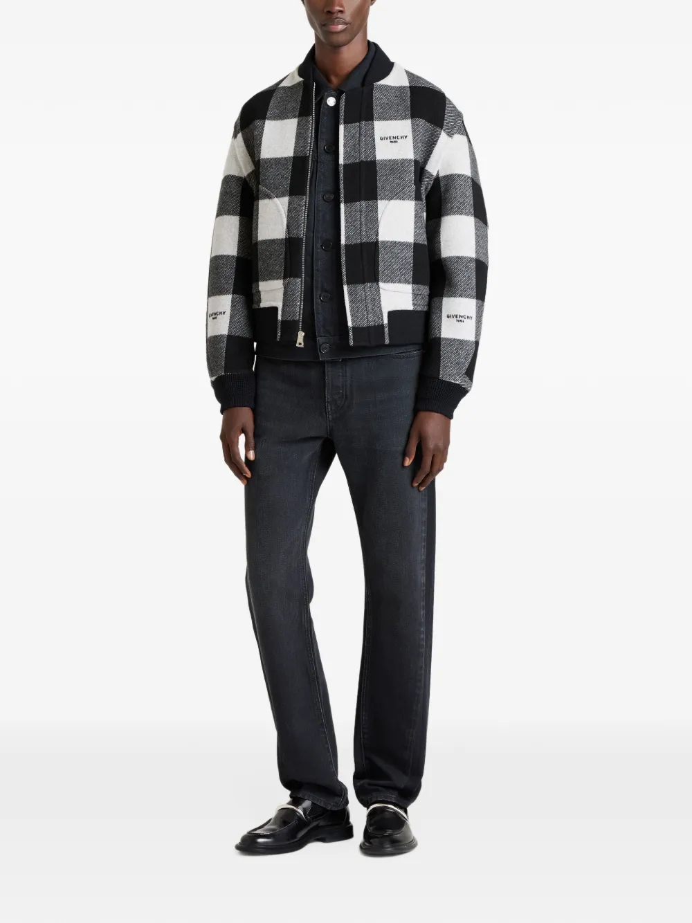 Givenchy Omkeerbaar bomberjack van wol Zwart