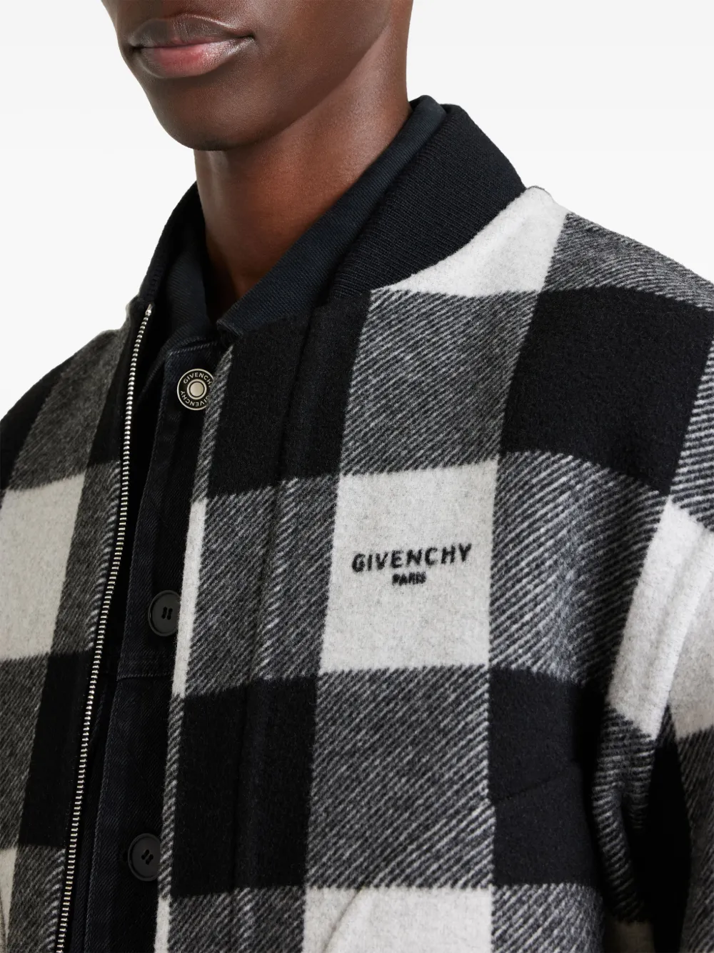 Givenchy Omkeerbaar bomberjack van wol Zwart