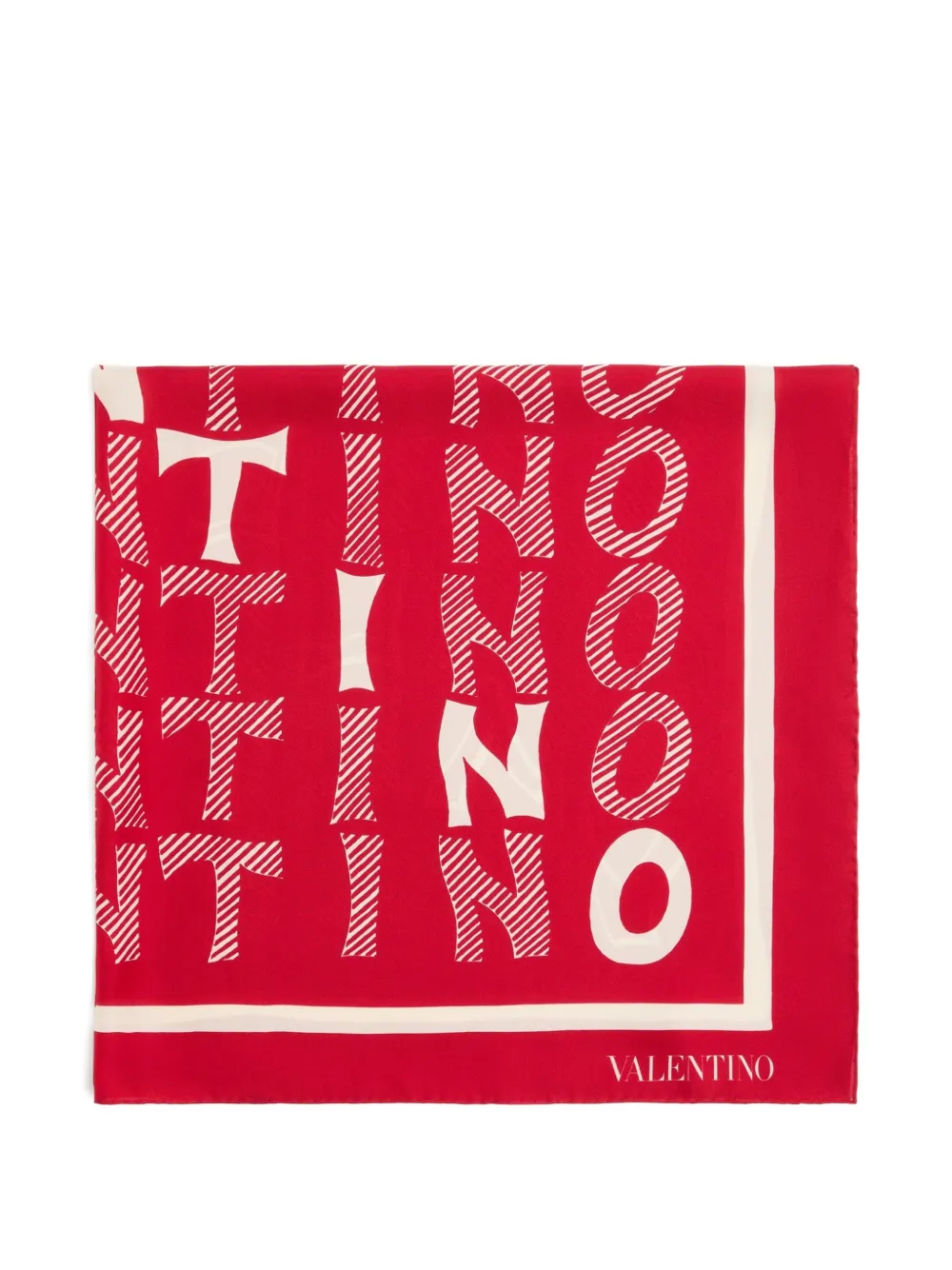 Valentino Garavani Le Fou de l'Archive silk scarf - Rosso