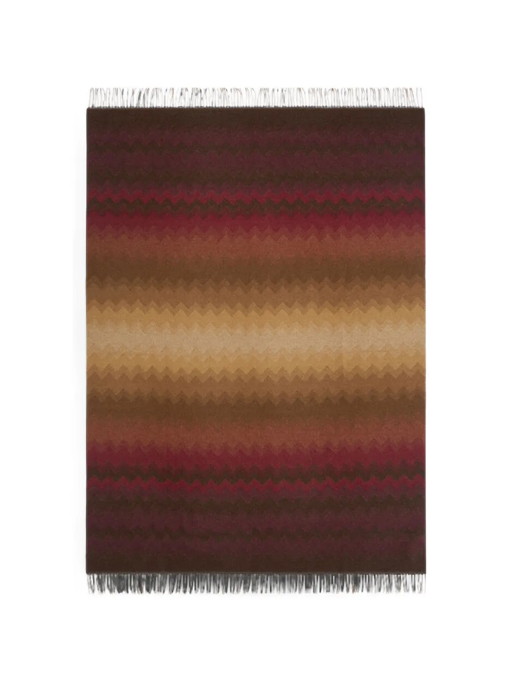 Missoni Anemone Chevron-knit throw - Marron Missoni Anemone Chevron-knit throw - Marron