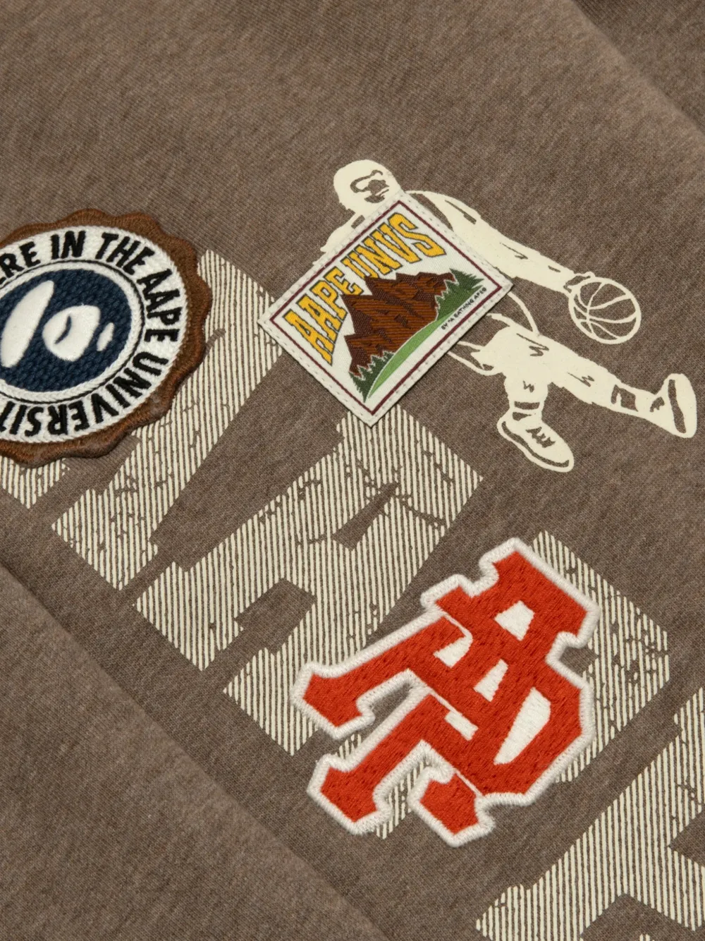 AAPE BY *A BATHING APE graphic-patch track pants Bruin