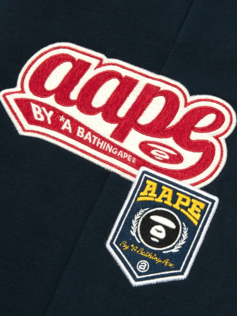 AAPE BY *A BATHING APE logo-patch track pants Blauw