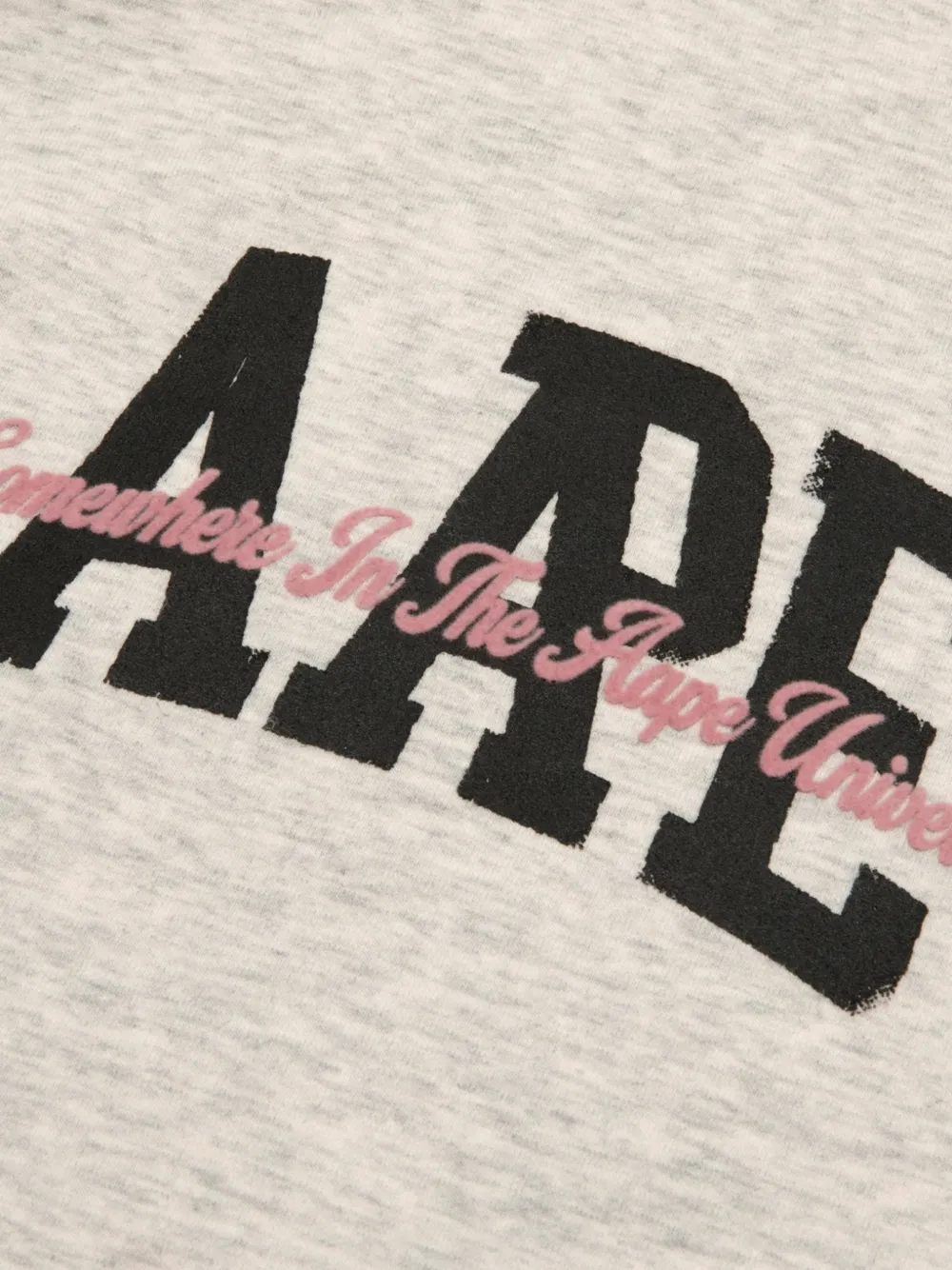 AAPE BY *A BATHING APE logo-print reversible sweatshirt Grijs