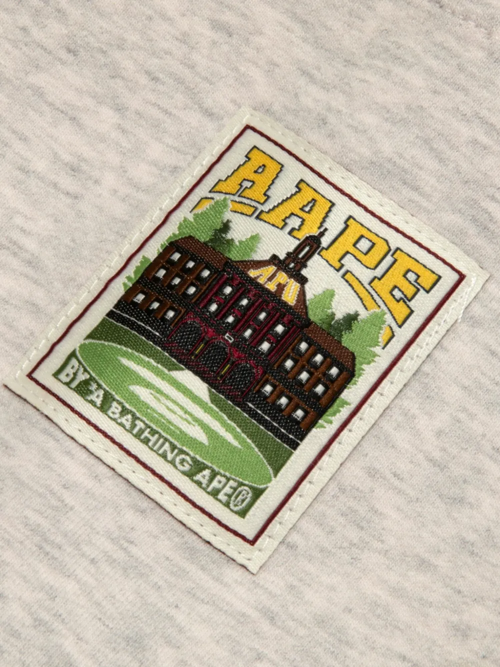 AAPE BY *A BATHING APE logo-print reversible sweatshirt Grijs