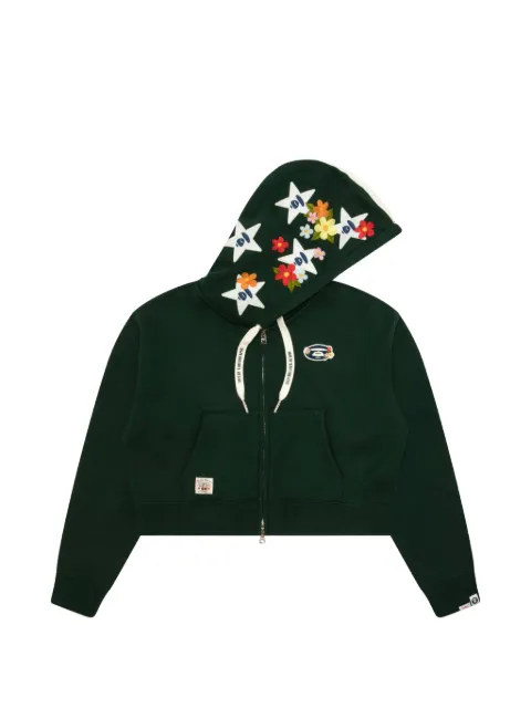 AAPE BY *A BATHING APE® floral-embroidered hoodie