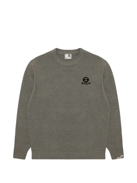 AAPE BY *A BATHING APE® Pullover mit Logo-Intarsie