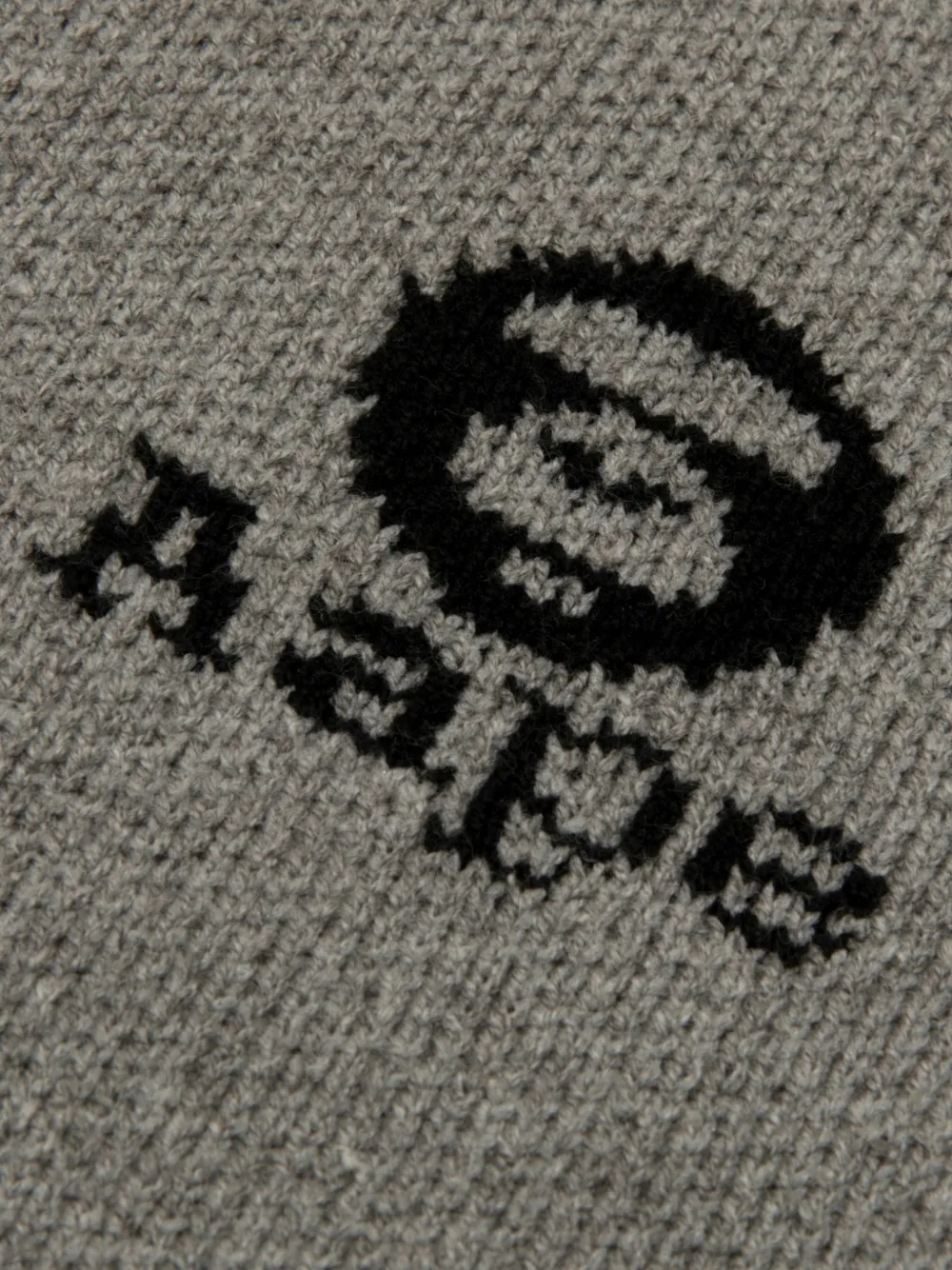 AAPE BY *A BATHING APE logo-intarsia crew-neck sweater Grijs