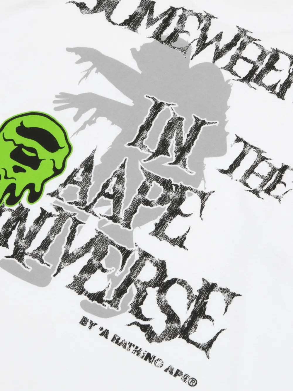 AAPE BY *A BATHING APE Trui met print Wit