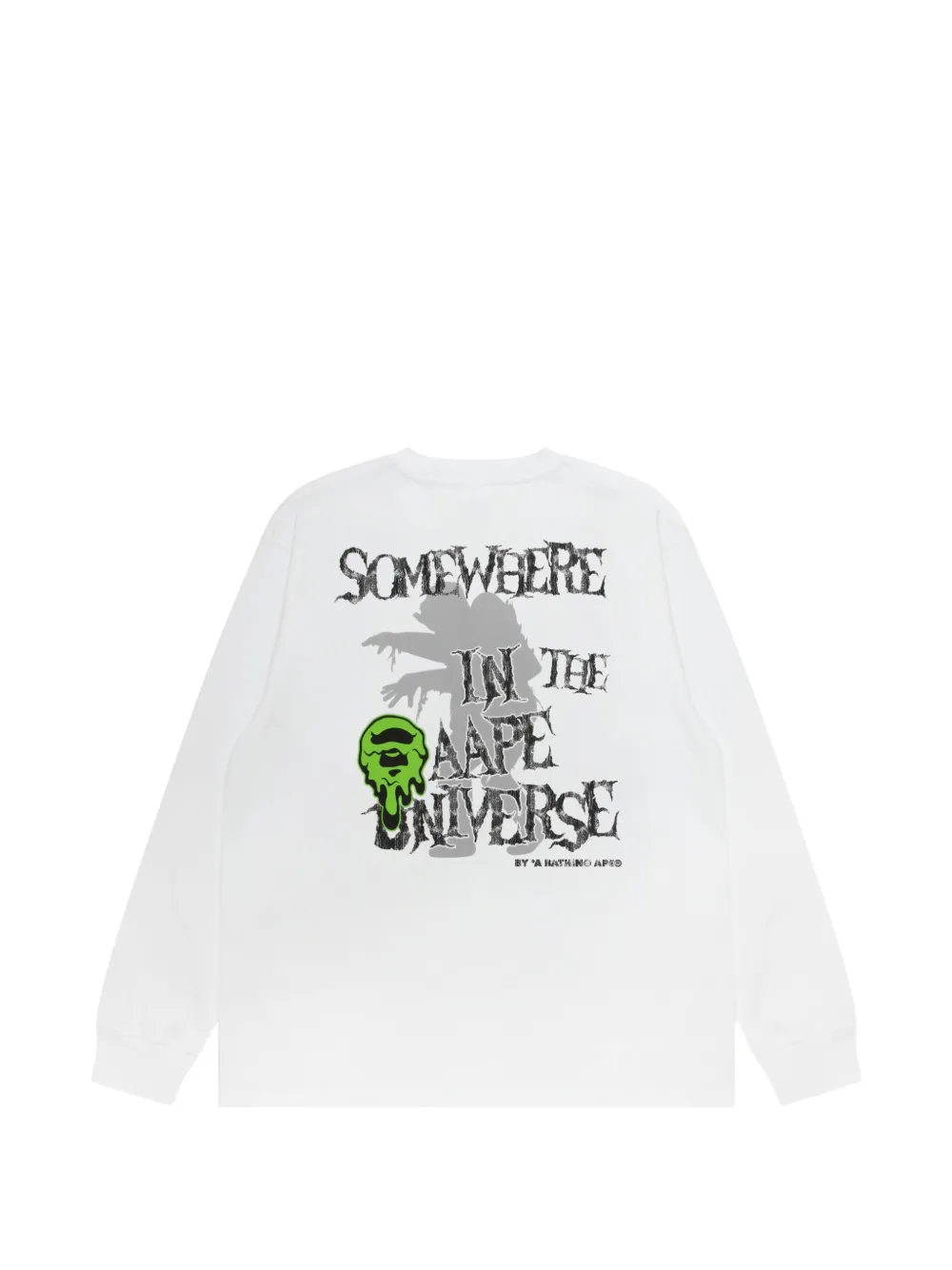 AAPE BY *A BATHING APE Trui met print Wit