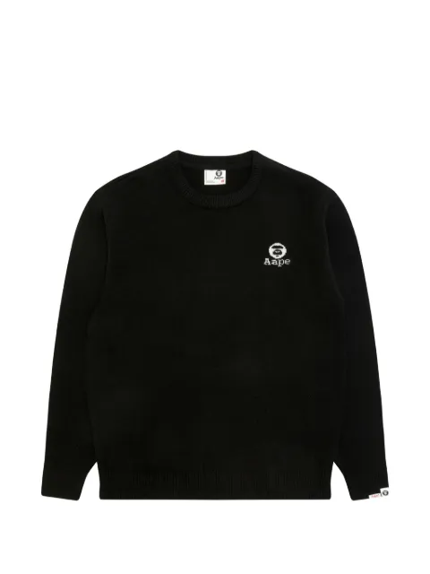 AAPE BY *A BATHING APE® Pullover mit Logo-Intarsie