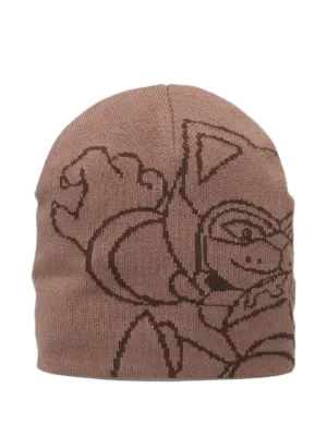ROA logo-detail Wool Beanie Hat | Grey | FARFETCH