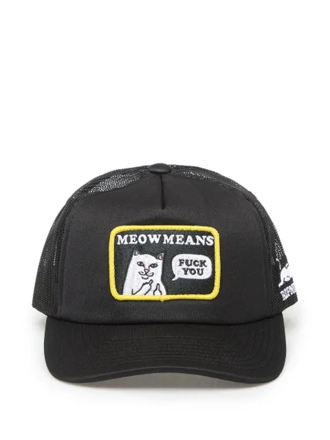 Ripndip Meow Meow logo-patch mesh-panel trucker hat