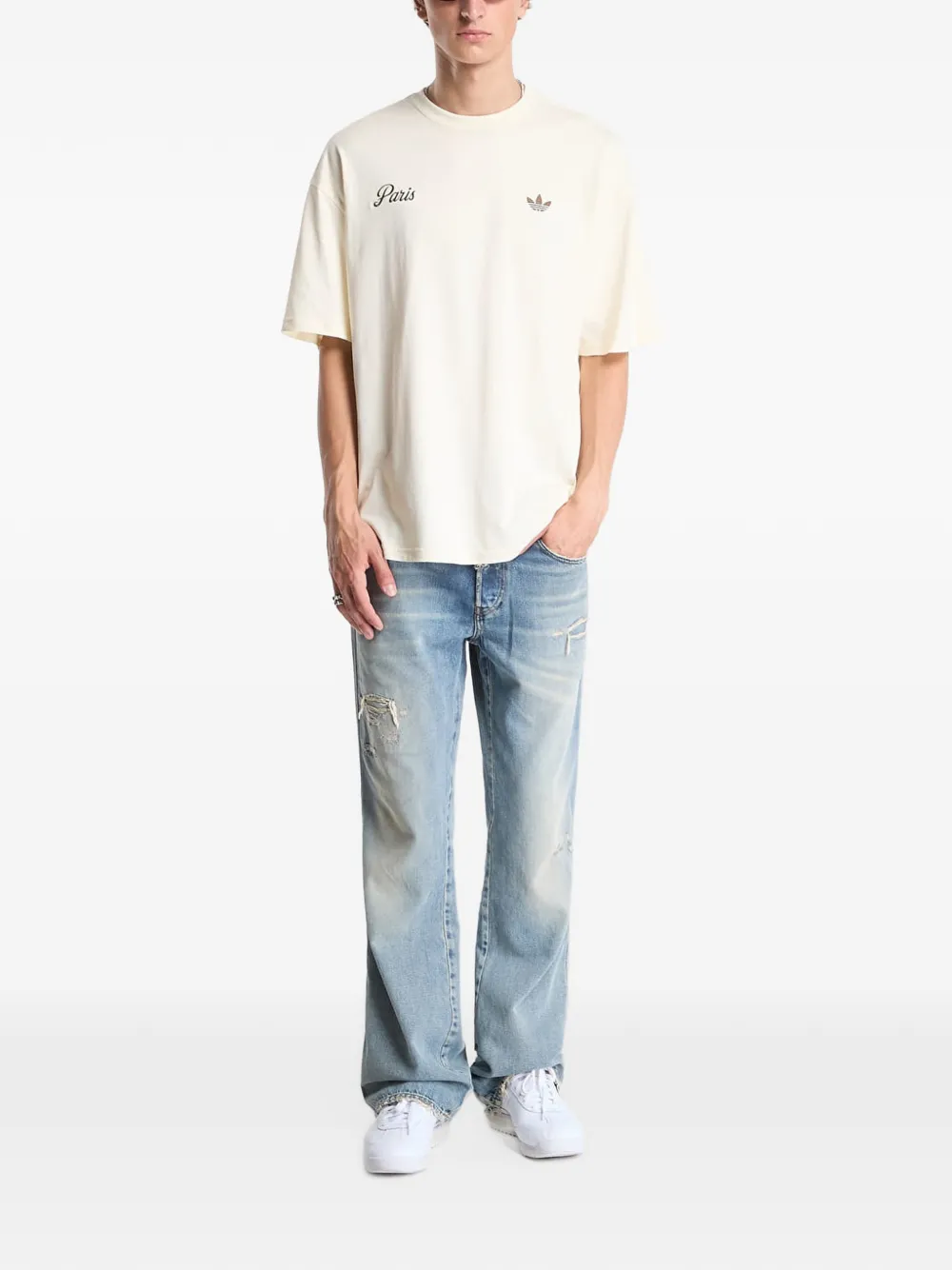 adidas Paris GFX T-shirt Beige