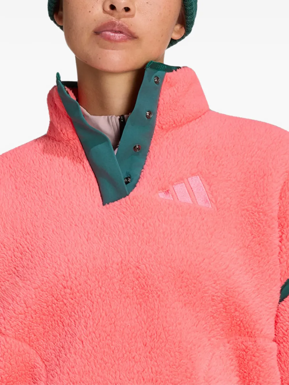 adidas Terrex high-pile fleece sweater Roze