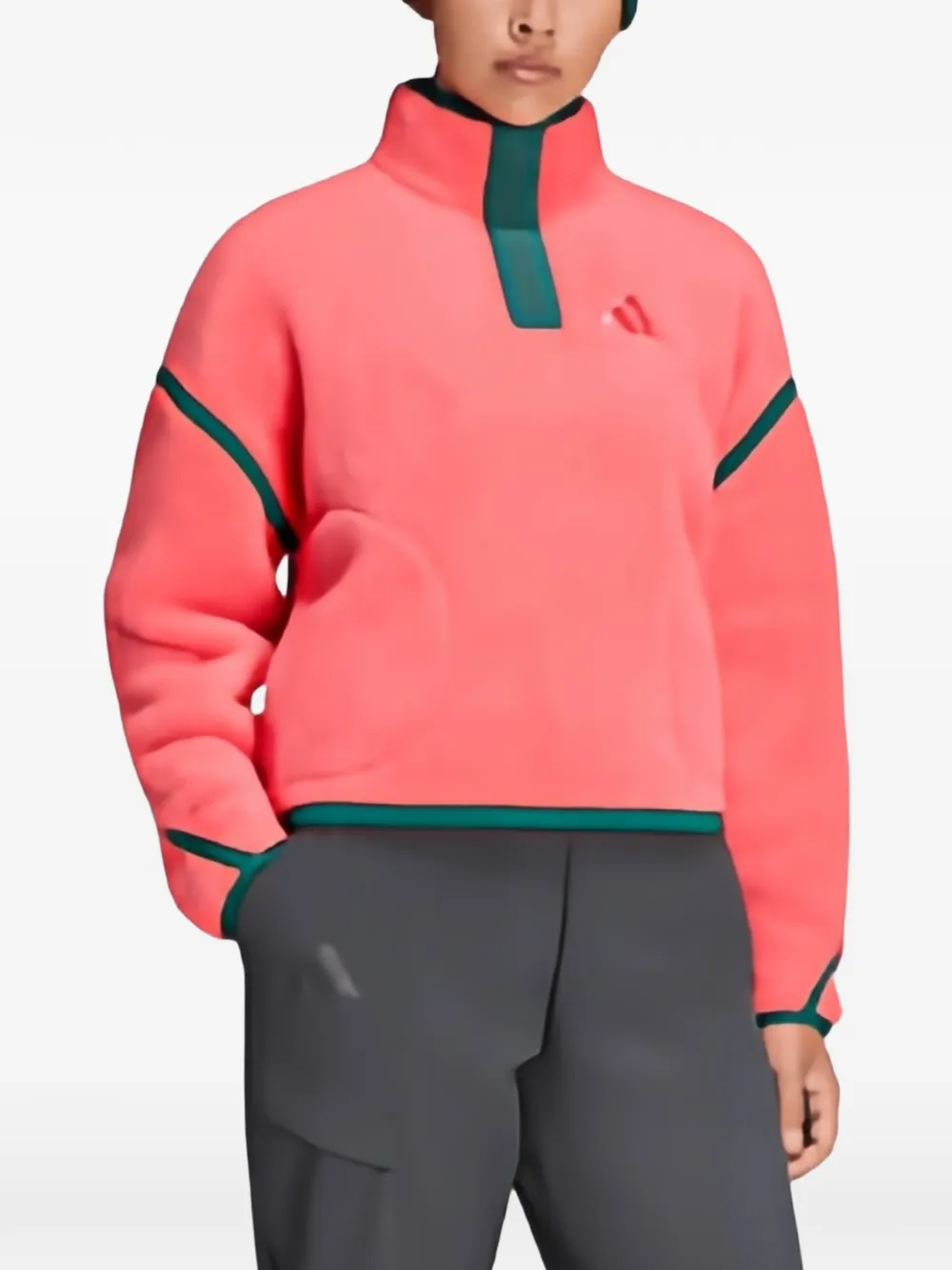 adidas Terrex high-pile fleece sweater - Rose adidas Terrex high-pile fleece sweater - Rose