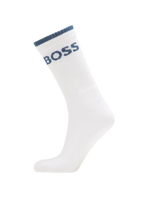 HUGO logo-print ribbed socks (set of six)