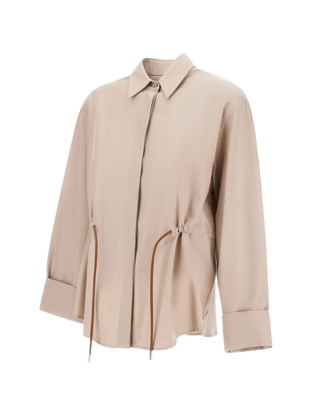 Herno Shirt met trekkoordtaille Beige