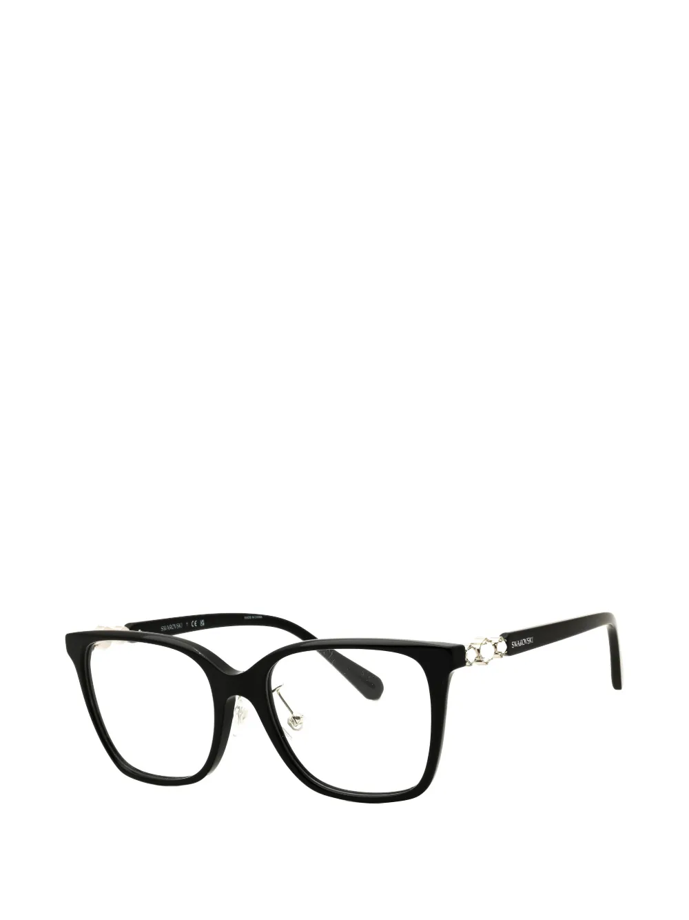 Swarovski Eyewear Zonnebril verfraaid met kristallen Zwart