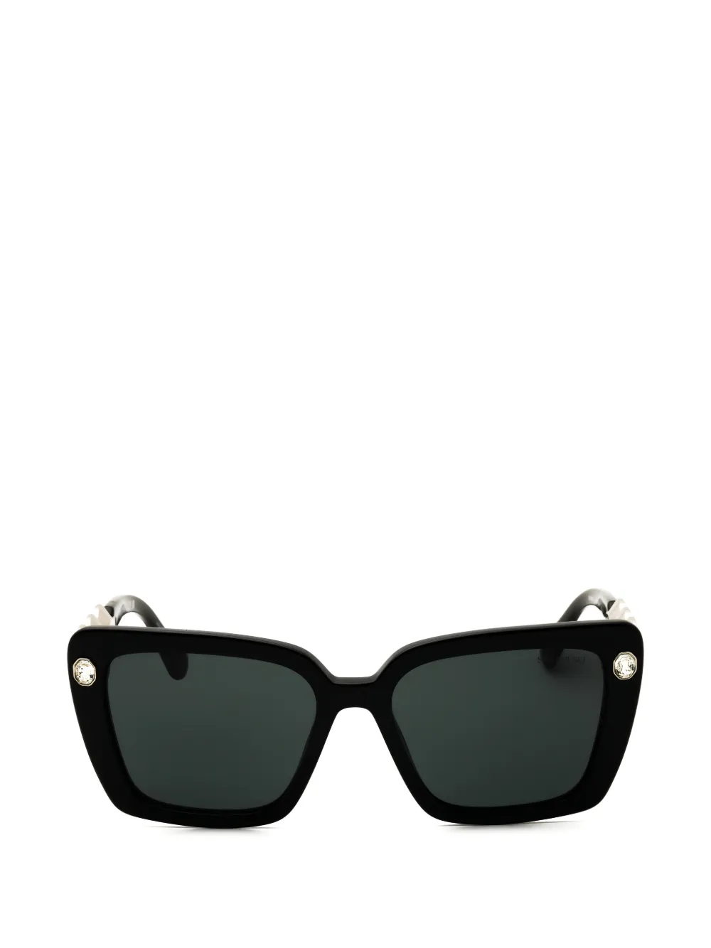 Swarovski Eyewear Zonnebril verfraaid met kristallen Zwart