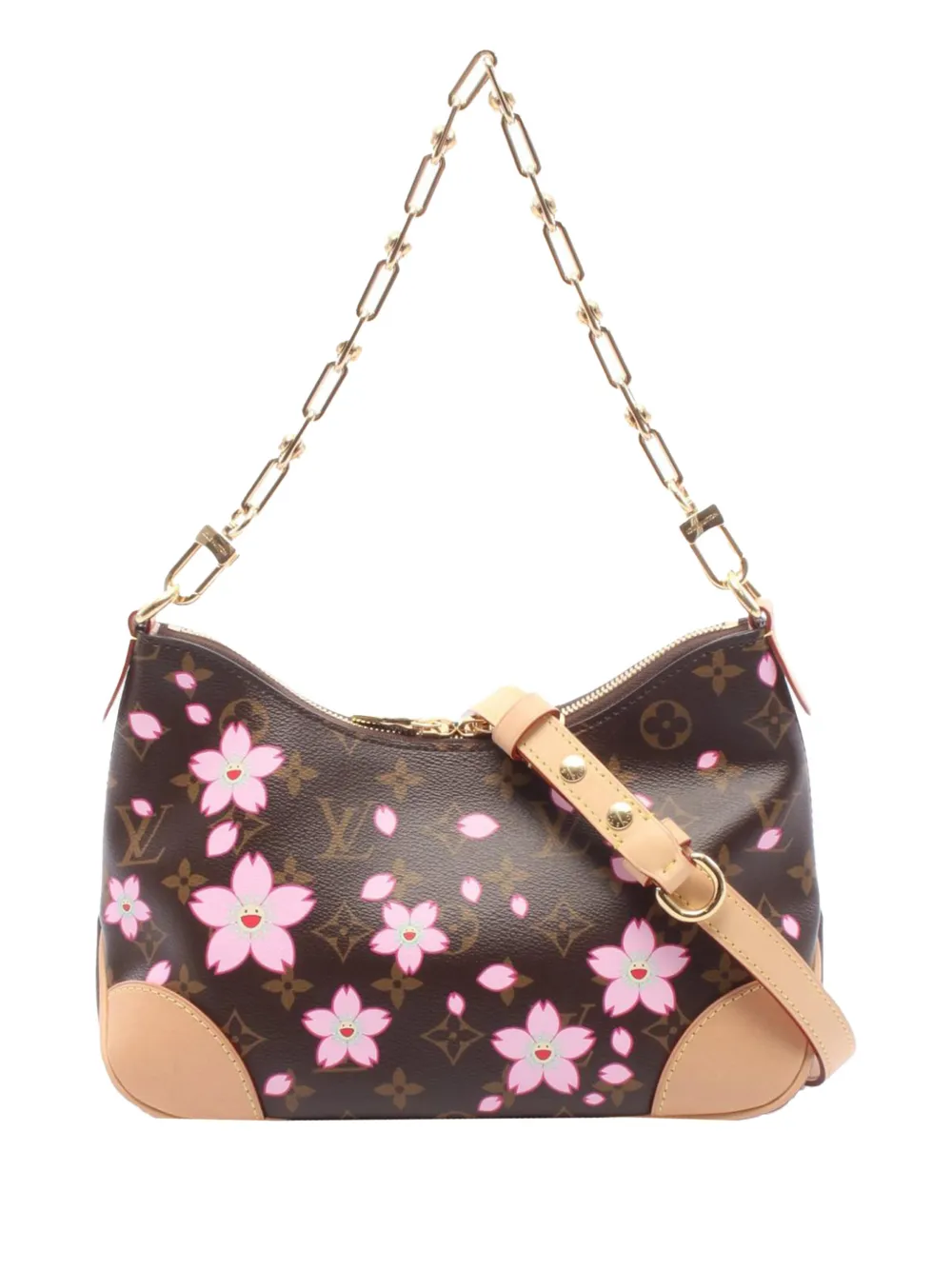 Louis Vuitton Pre-Owned 2021-2026 Takashi Murakami Monogram Cherry Blossom Boulogne PM satchel - Marrone