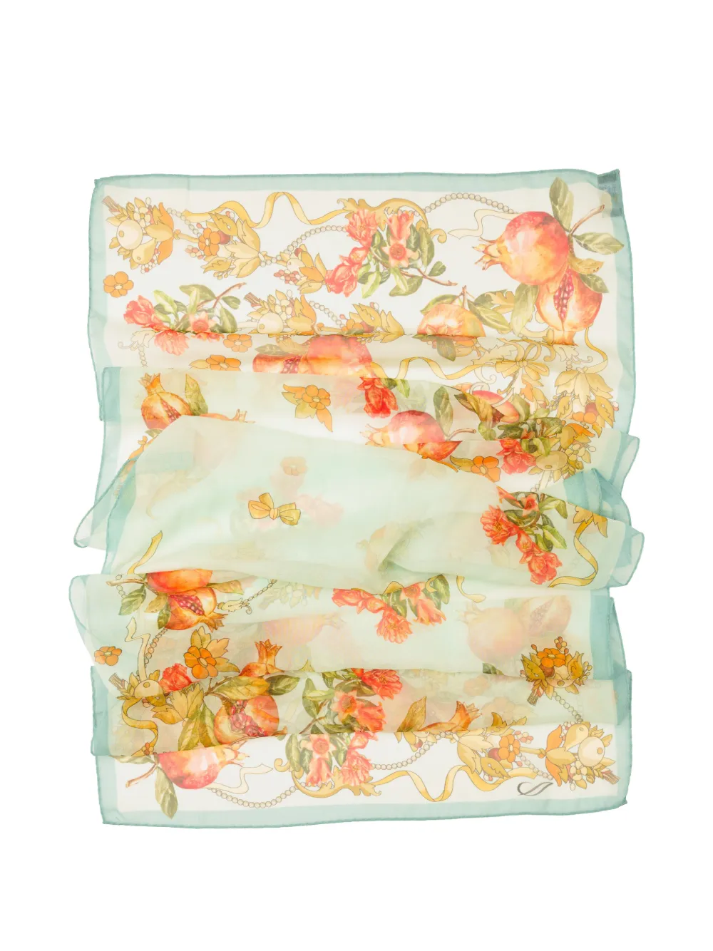 Elizabetta Persephone zijden sjaal Blauw