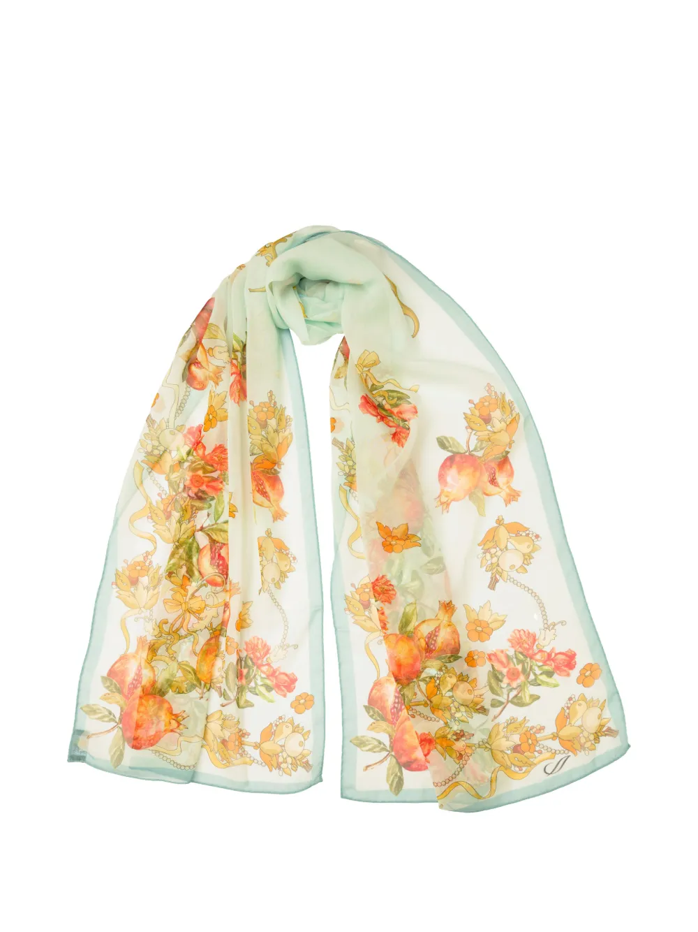 Elizabetta Persephone silk scarf - Blau