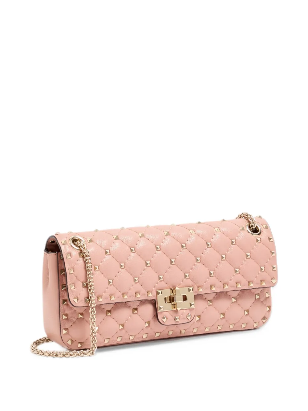 Valentino Garavani Rockstud Spike medium shoulder bag in kidskin Roze
