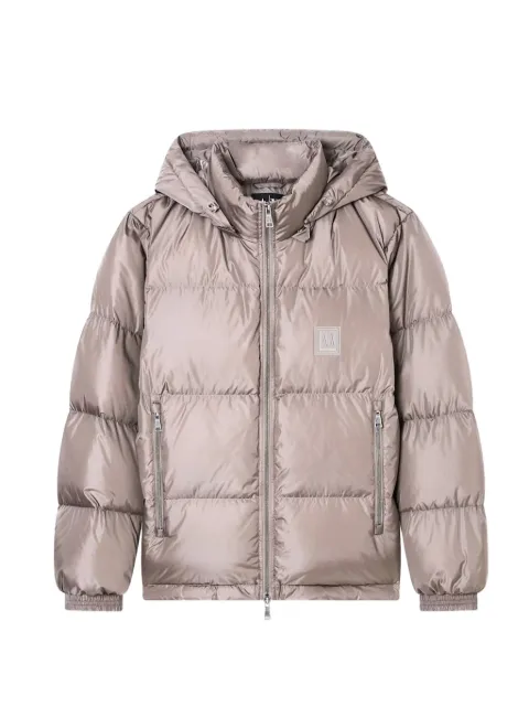 Armani Exchange quilted hooded jacket