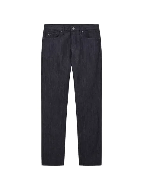 Armani Exchange logo-embroidered jeans
