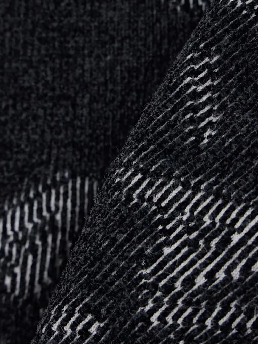 Armani Exchange Trui met ronde hals en logo-jacquard Zwart