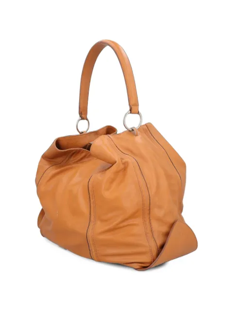 Gianfranco Ferré Pre-Owned slouchy leather tote bag