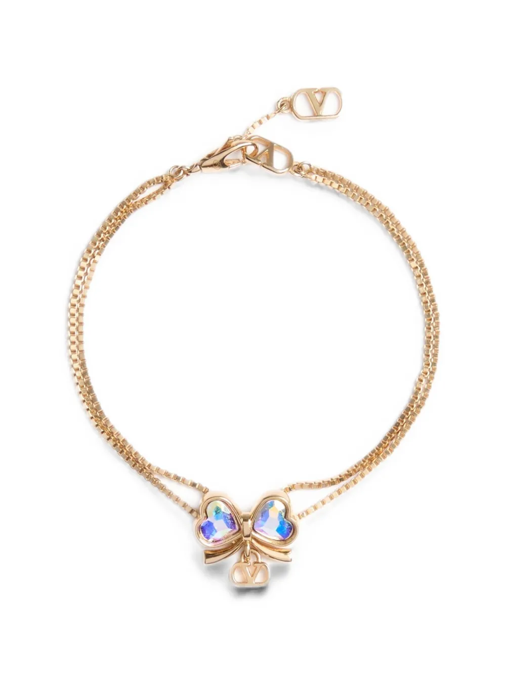 Valentino Garavani crystal-embellished bracelet - Gold