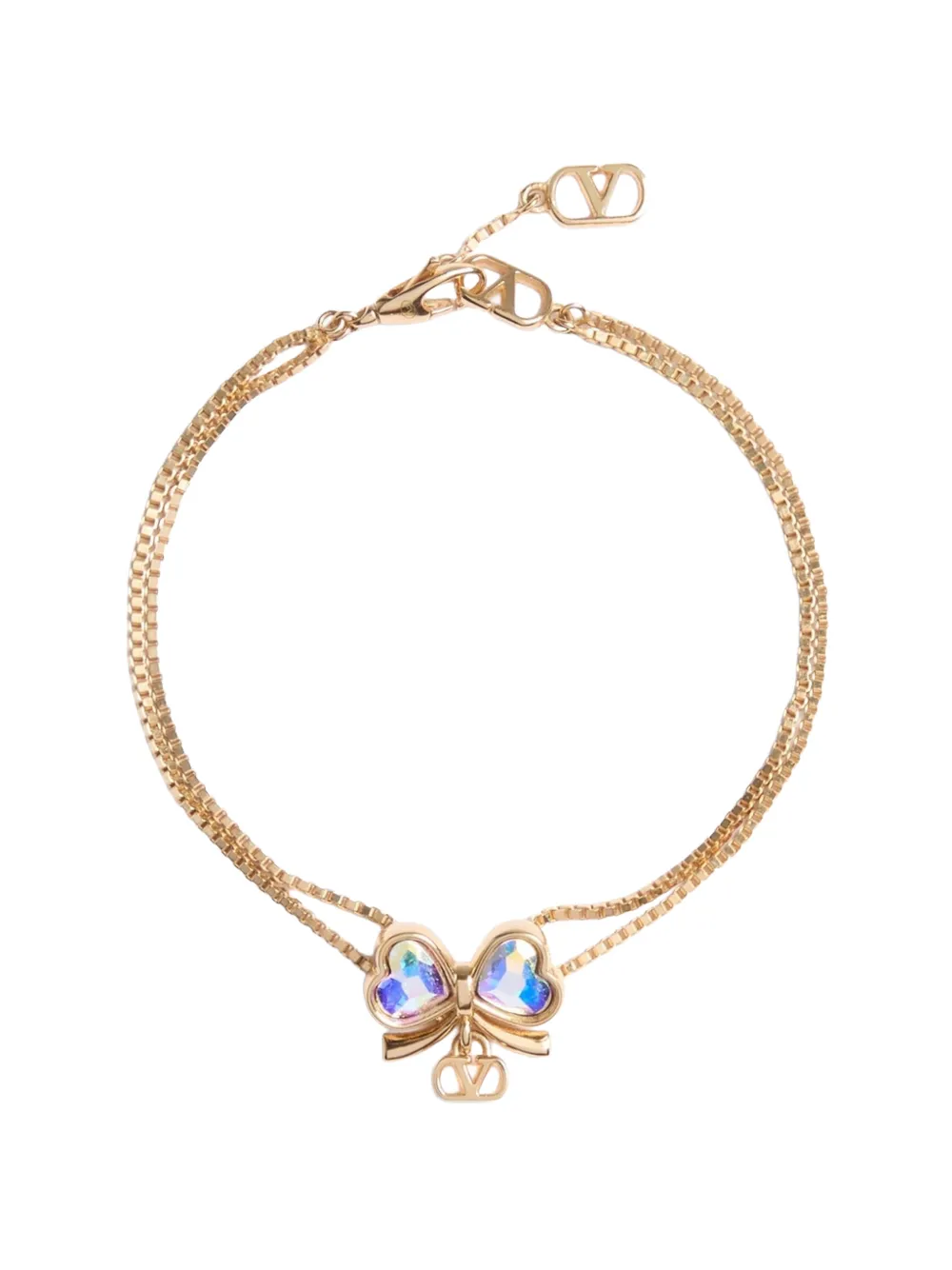 Valentino Garavani crystal-embellished bracelet - Oro